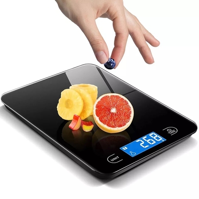 ميزان مطبخ زجاجي إلكتروني رقمي مقاوم للماء مع شاشة LCD